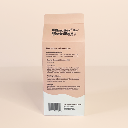 Goat Milk Dog Biscuits — Carob, Peanut & Pumpkin