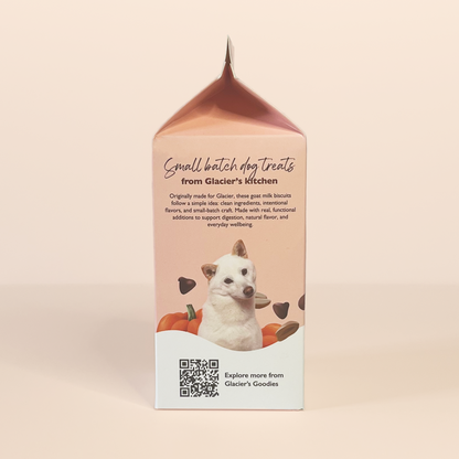 Goat Milk Dog Biscuits — Carob, Peanut & Pumpkin