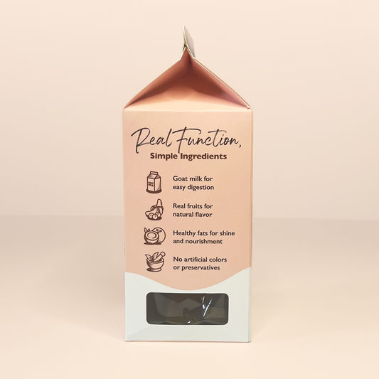 Goat Milk Dog Biscuits — Carob, Peanut & Pumpkin