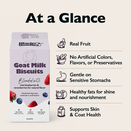 Goat Milk Dog Biscuits — Blueberry & Strawberry
