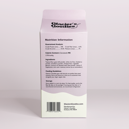 Goat Milk Dog Biscuits — Blueberry & Strawberry