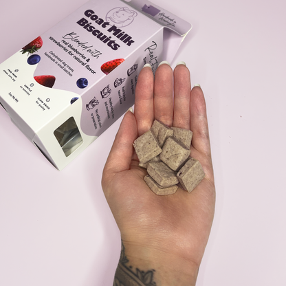 Goat Milk Dog Biscuits — Blueberry & Strawberry