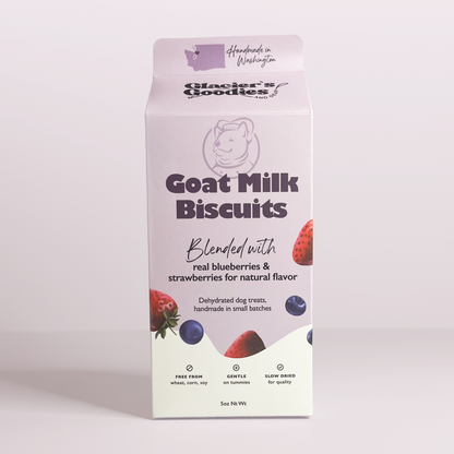 Goat Milk Dog Biscuits — Blueberry & Strawberry