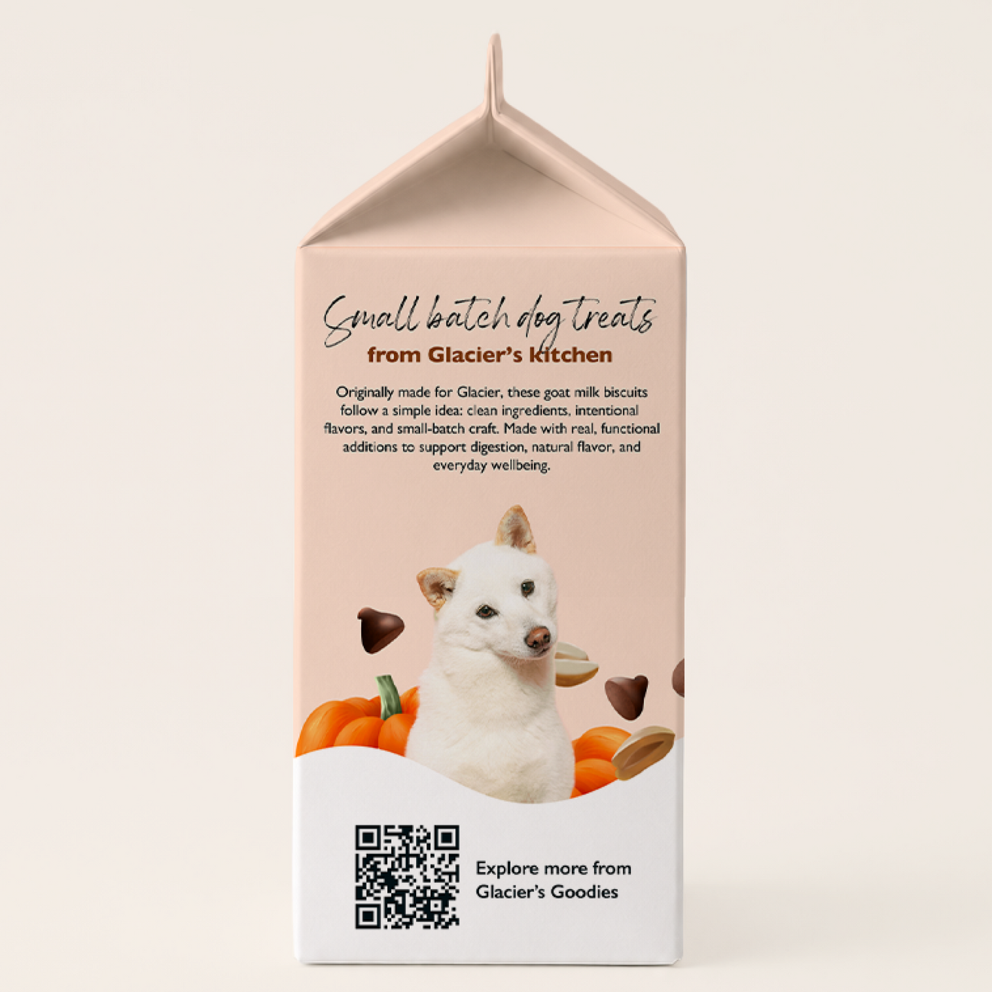 Goat Milk Dog Biscuits — Carob, Peanut & Pumpkin