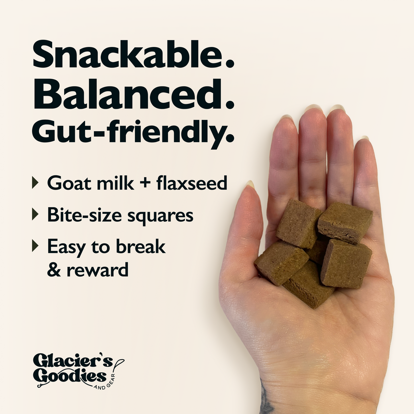 Goat Milk Dog Biscuits — Carob, Peanut & Pumpkin