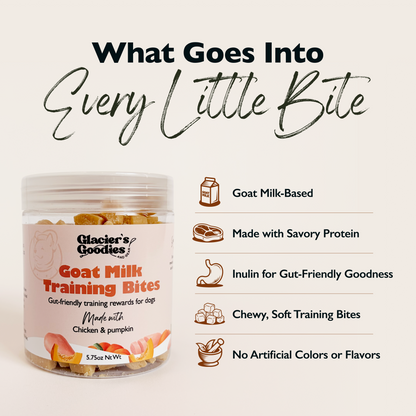 Goat Milk Training Bites — Chicken & Pumpkin