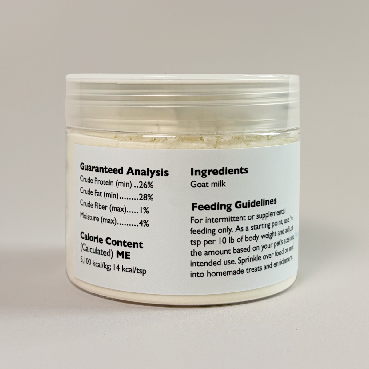 Single-Ingredient Goat Milk Powder