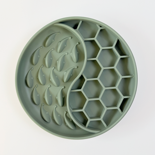 Koi Slow Feeder Bowl — Green