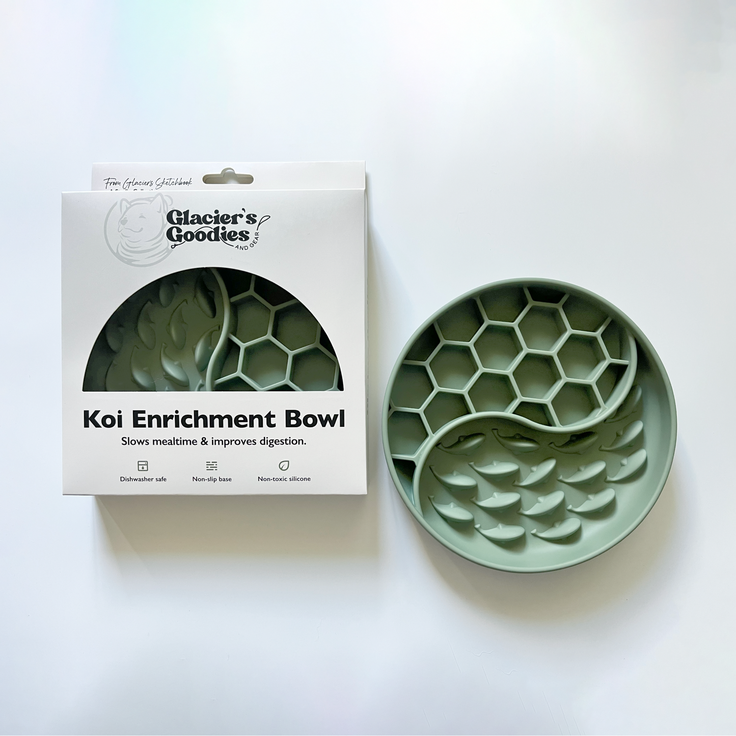 Koi Enrichment Bowl — Green