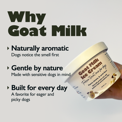 Goat Milk Ice Cream — Peanut, Pumpkin, & Carob