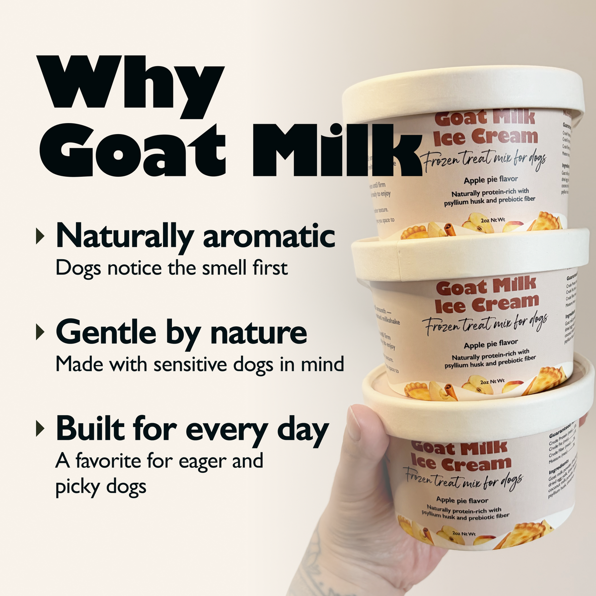 Goat Milk Ice Cream — Apple Pie