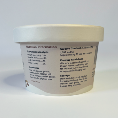 Goat Milk Ice Cream — Peanut, Pumpkin, & Carob