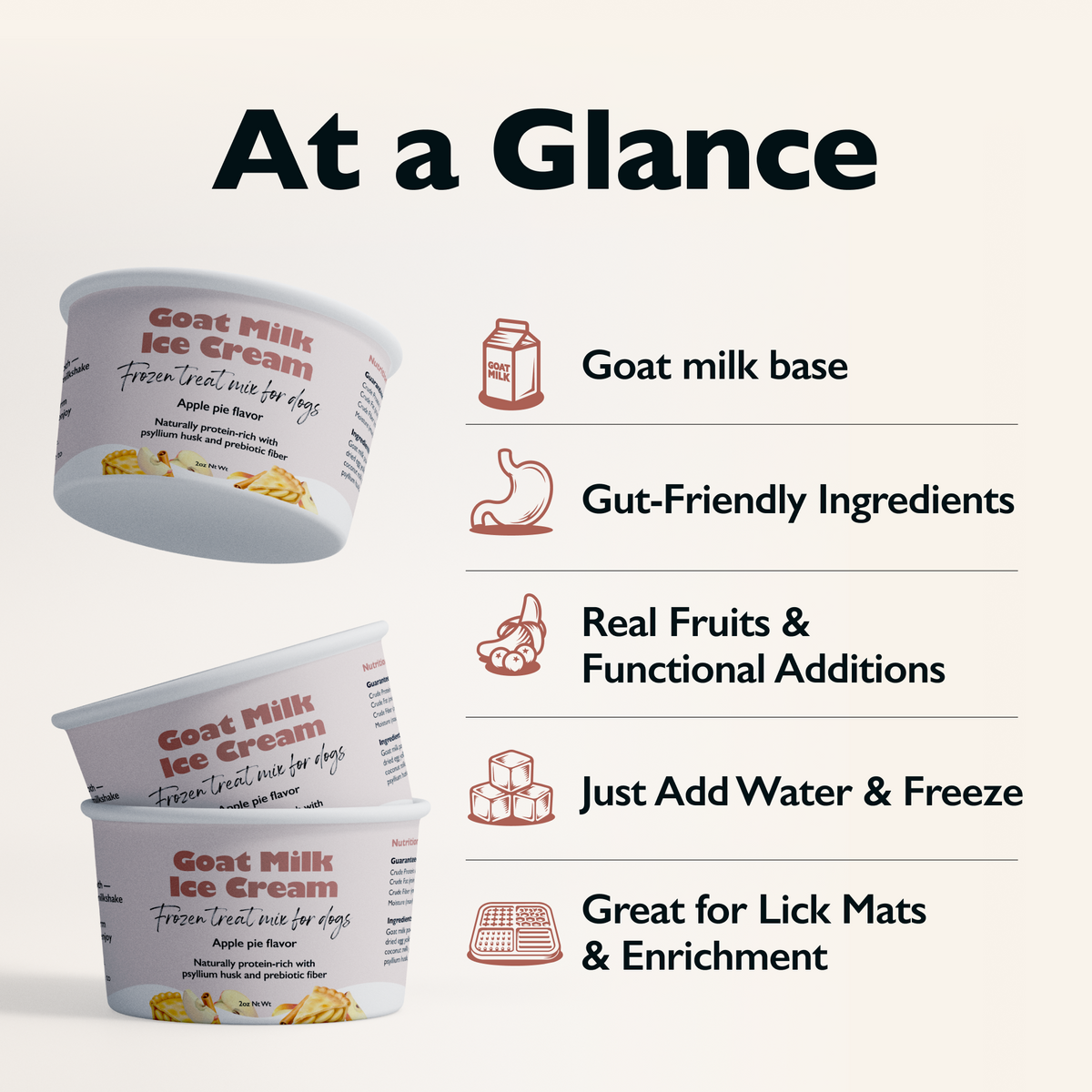 Goat Milk Ice Cream — Apple Pie