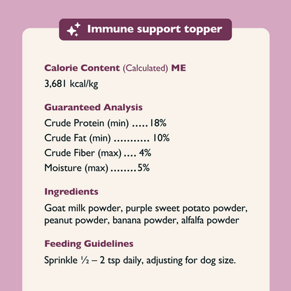 Immune Support Goat Milk Topper