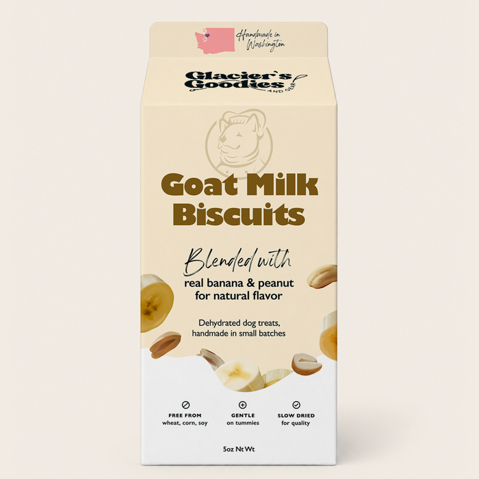 Goat Milk Dog Biscuits — Peanut & Banana