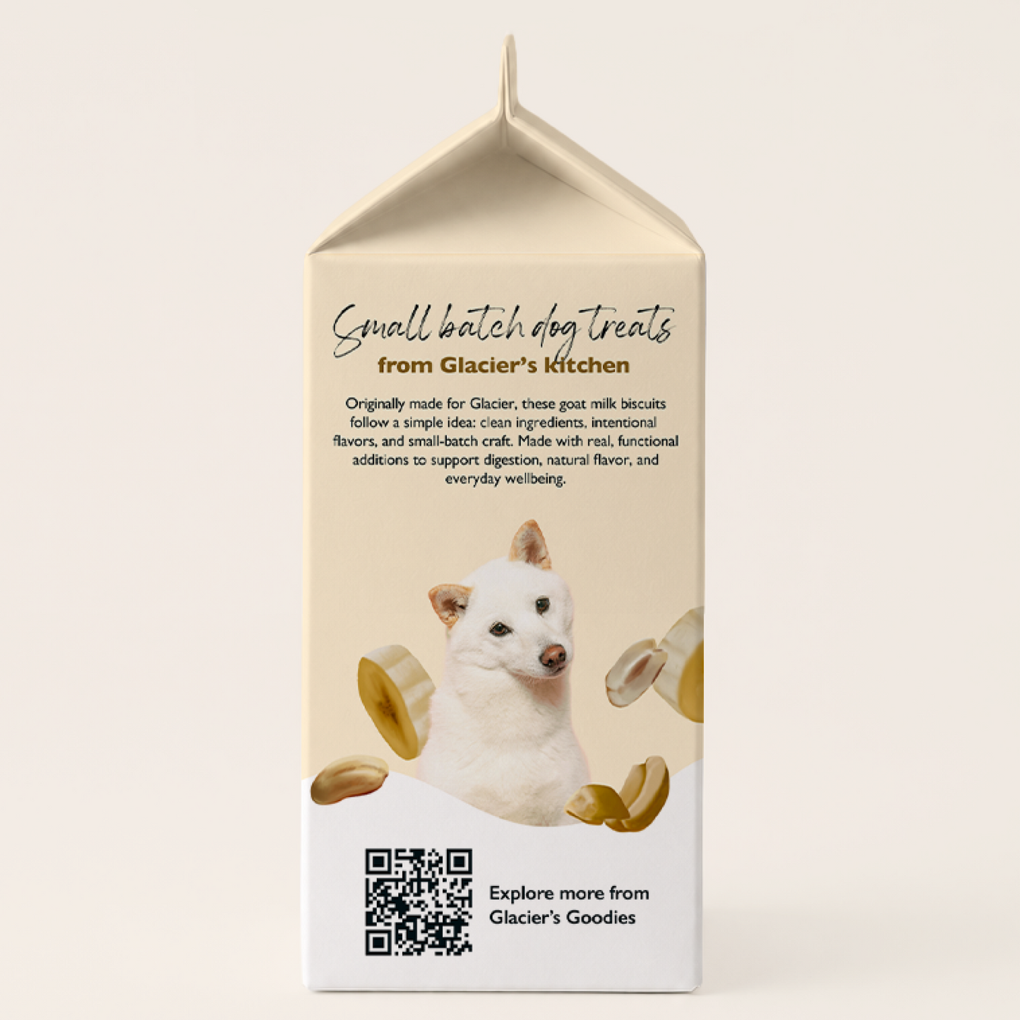 Goat Milk Dog Biscuits — Peanut & Banana