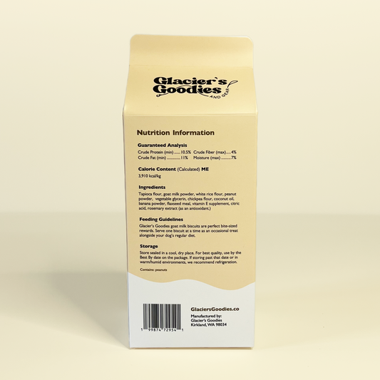 Goat Milk Dog Biscuits — Peanut & Banana