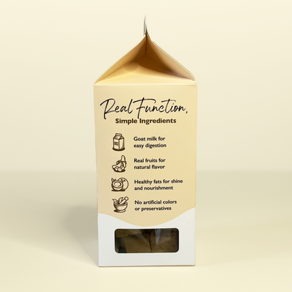 Goat Milk Dog Biscuits — Peanut & Banana