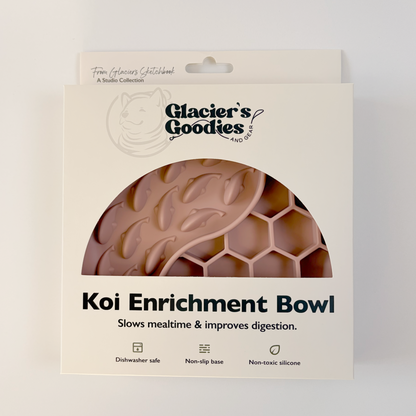 Koi Slow Feeder Bowl — Pink
