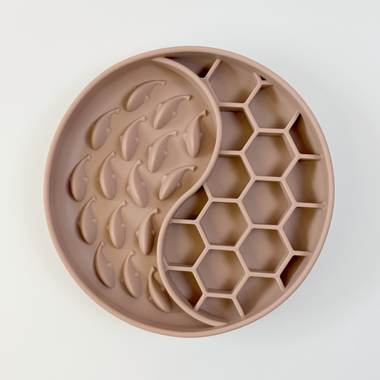 Koi Slow Feeder Bowl — Pink