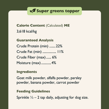 Super Greens Goat Milk Topper