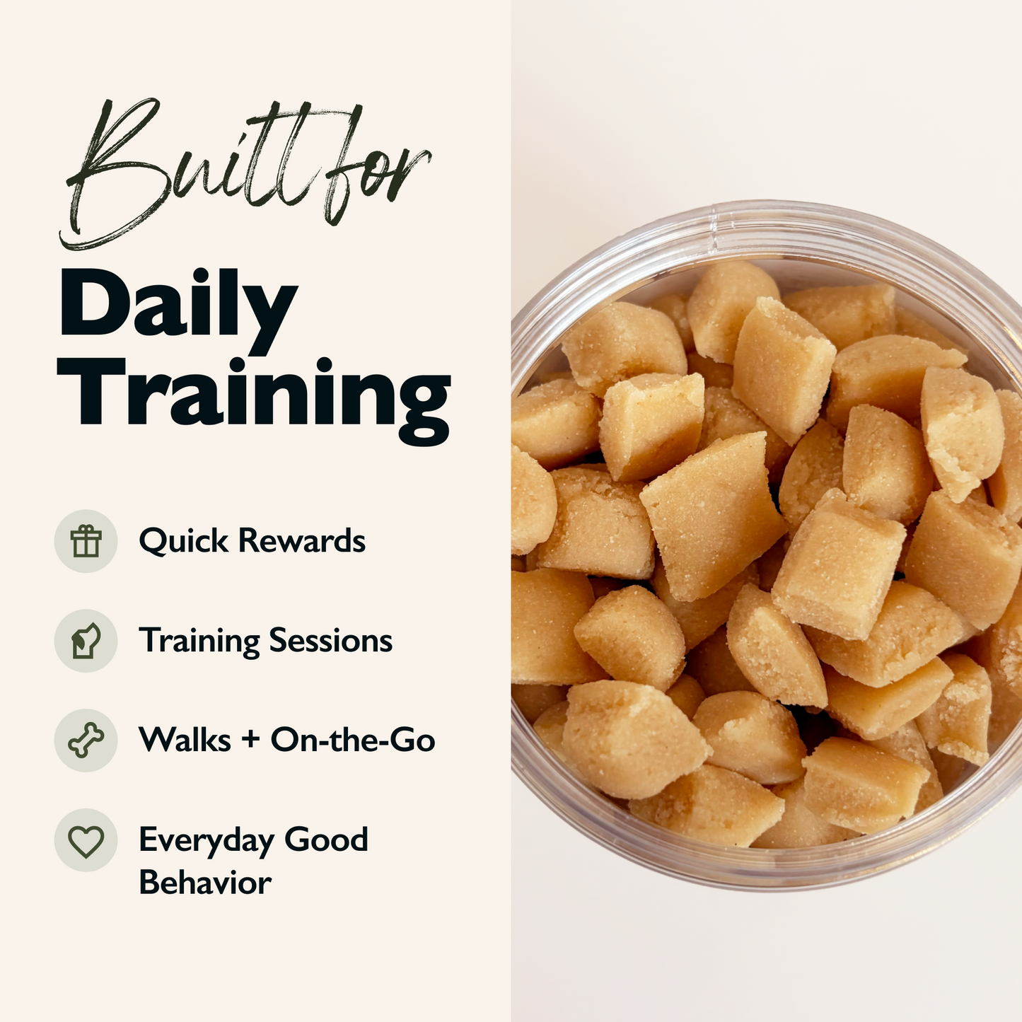 Goat Milk Training Bites — Beef & Apple